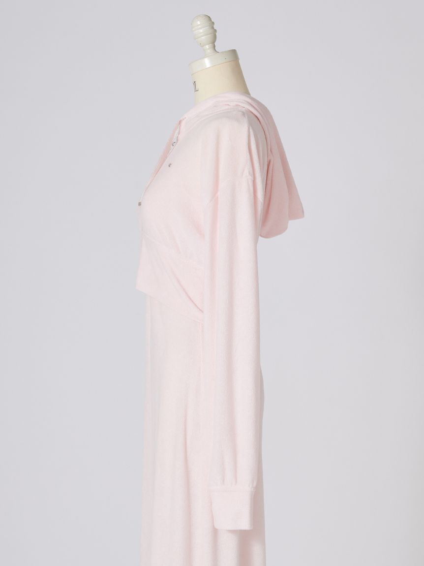 SNIDEL「【WEB限定】パイルパーカーセットキャミワンピース」|ワンピース|