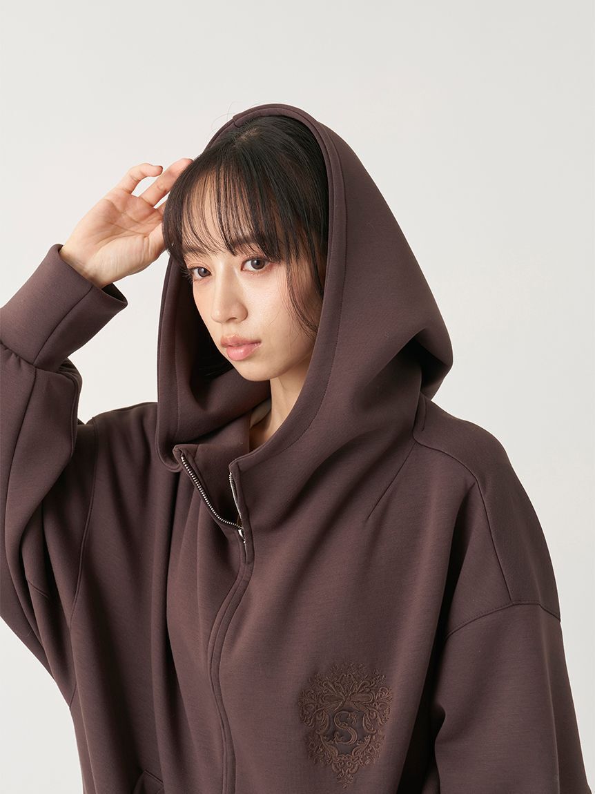 SNIDEL「【WEB限定カラーあり】エンブレムロゴボリュームパーカー」|パーカー|