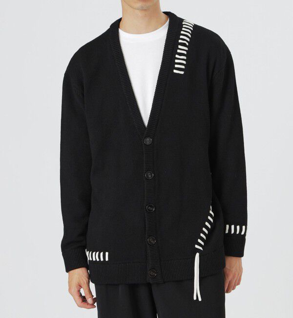  「【UNISEX】ポイントスレッドニットカーディガン」|ニット・セーター|