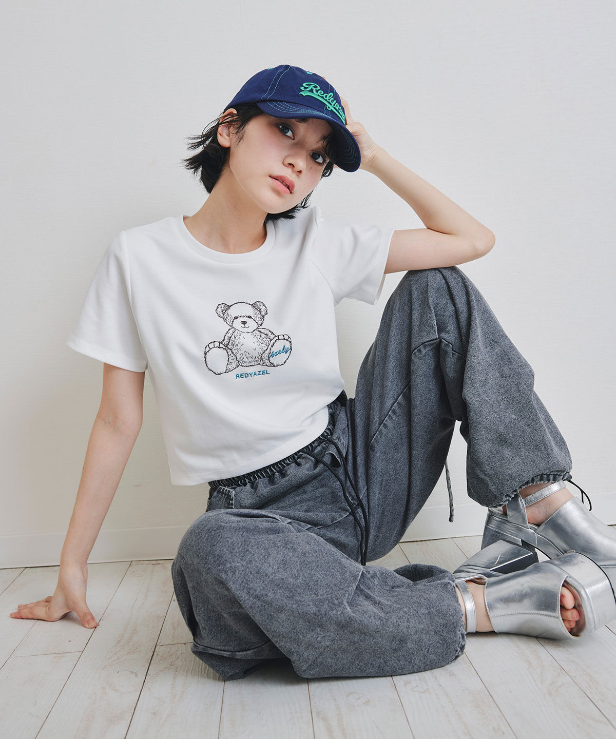 REDYAZEL「Azely コンパクトTシャツ」|Tシャツ・カットソー|