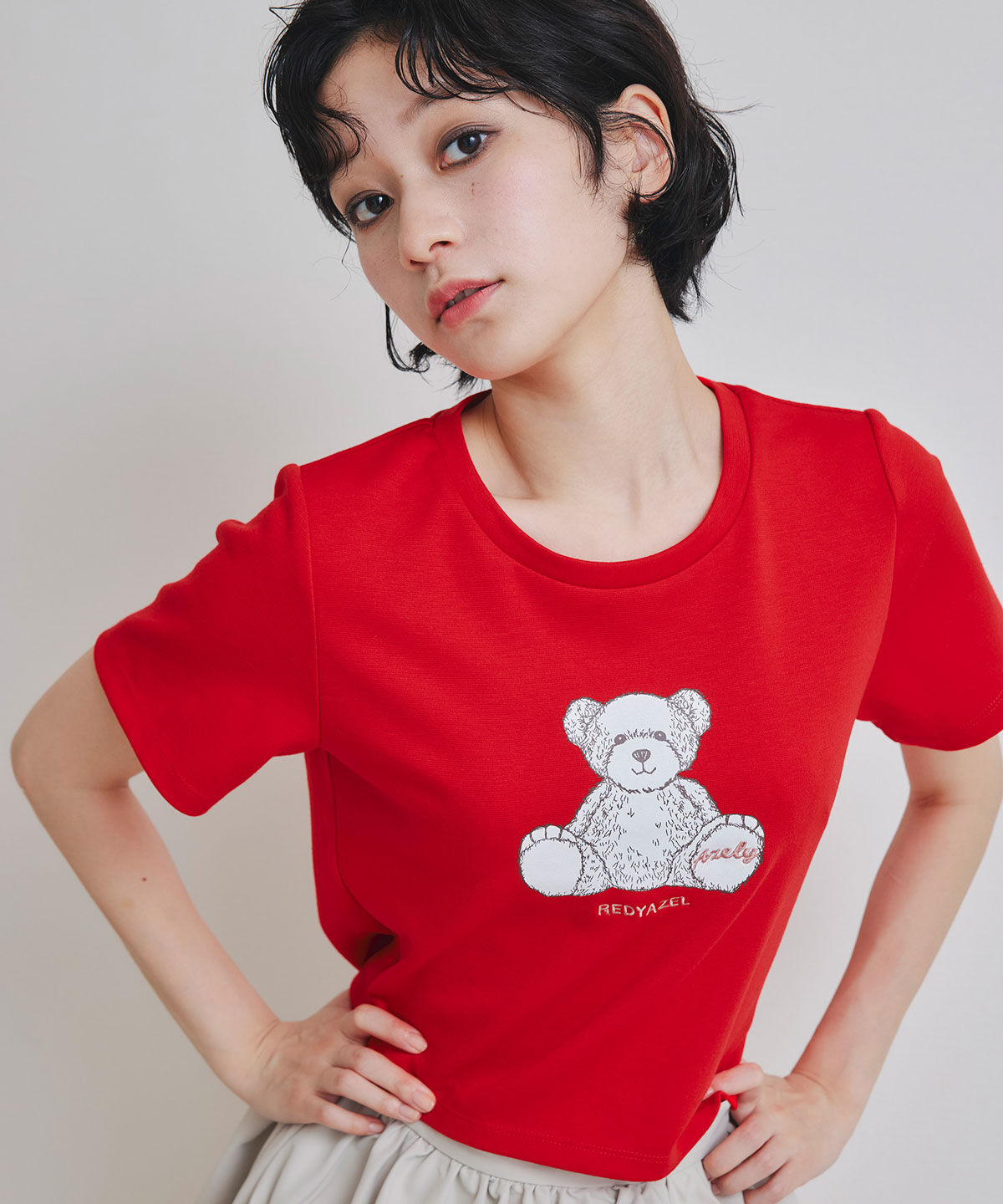 REDYAZEL「Azely コンパクトTシャツ」|Tシャツ・カットソー|