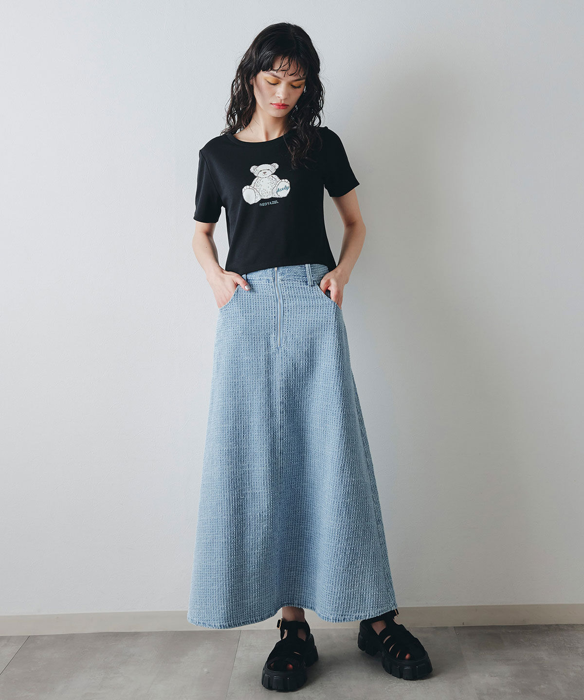 REDYAZEL「Azely コンパクトTシャツ」|Tシャツ・カットソー|