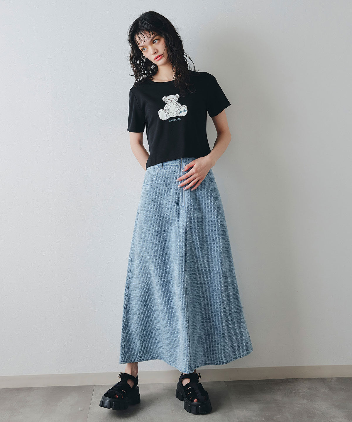 REDYAZEL「Azely コンパクトTシャツ」|Tシャツ・カットソー|