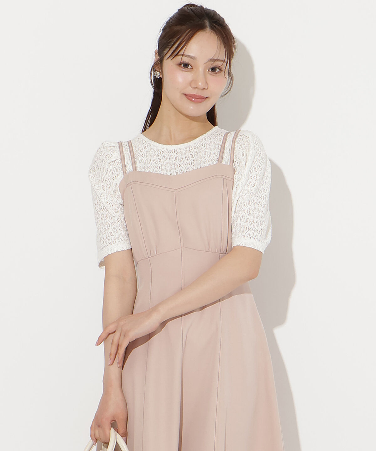 WILLSELECTION「ステッチデザインフレアキャミワンピース」|ワンピース|