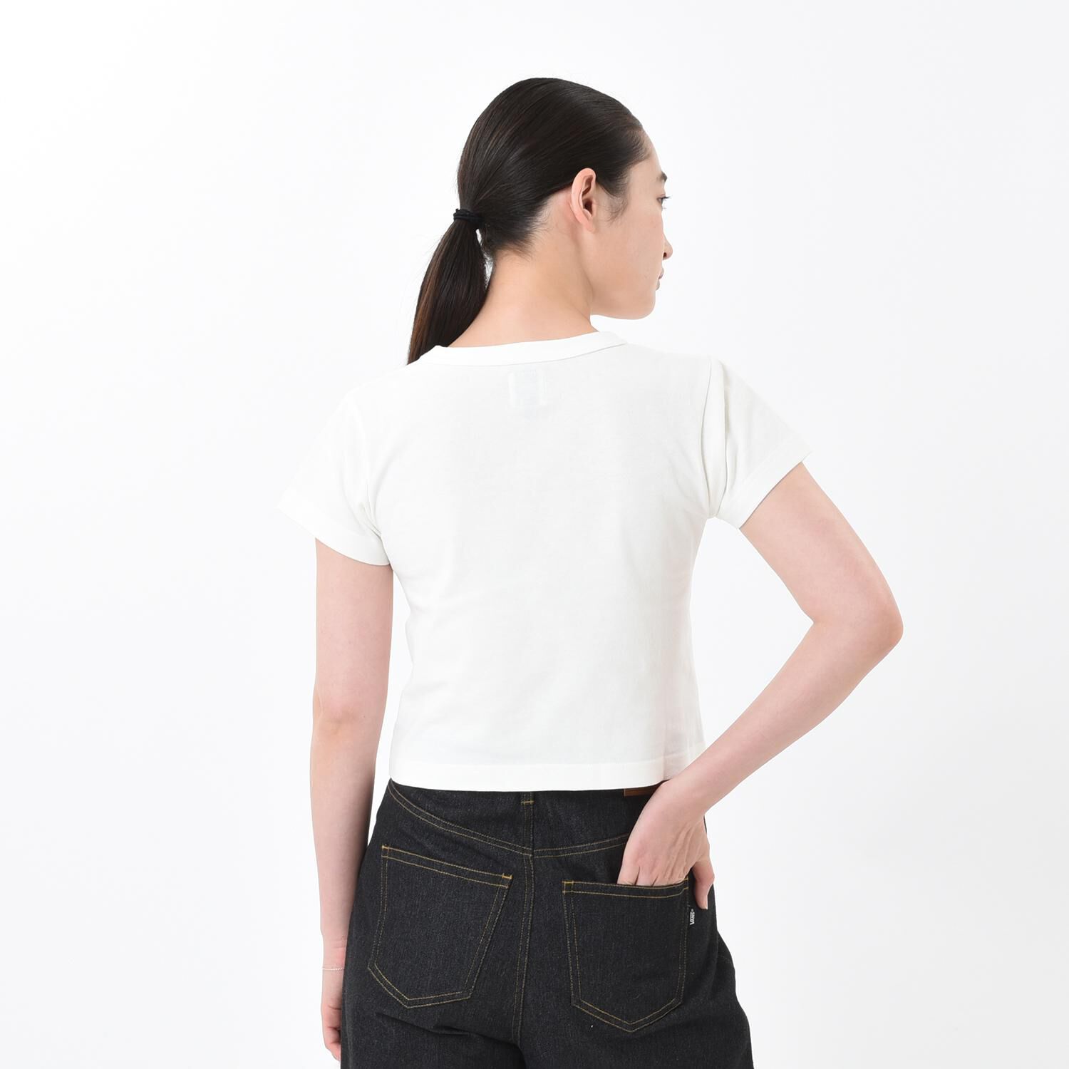 VANS「【VANSｱﾊﾟﾚﾙ(WJ)】W cropped T-shirt」|Tシャツ・カットソー|