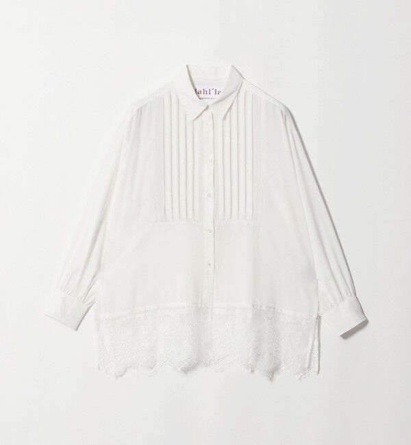 UNITED ARROWS「【別注】＜dahl&rsquo;ia＞レース シャツ」|シャツ・ブラウス|WHITE