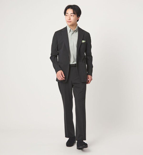 UNITED ARROWS green label relaxing「A+ ラッカンジャージ スタンダード イージー NP スラックス セットアップパンツ -ウォッシャブル・ストレッ」|スラックス|