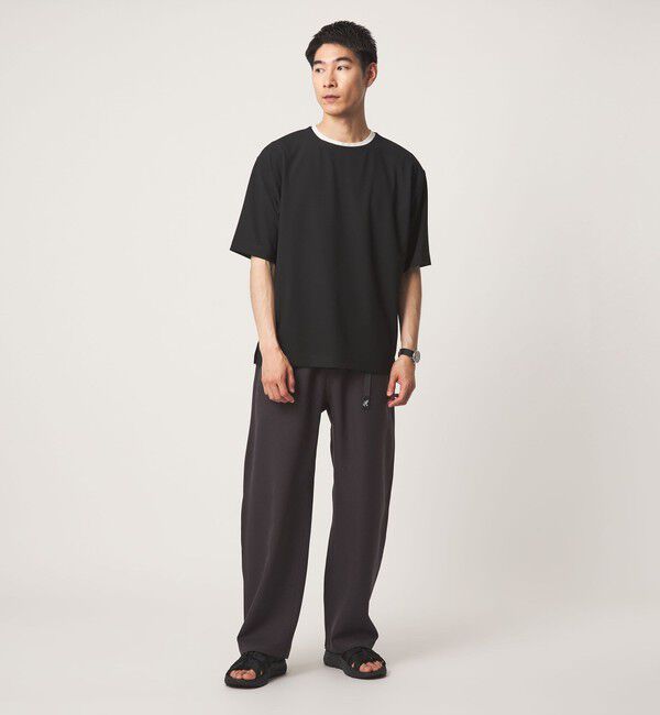 UNITED ARROWS green label relaxing「KIVANC ノーカラー 半袖 Tシャツ」|Tシャツ・カットソー|