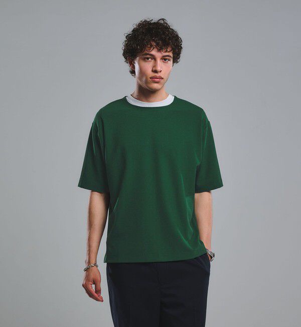 UNITED ARROWS green label relaxing「KIVANC ノーカラー 半袖 Tシャツ」|Tシャツ・カットソー|KELLY