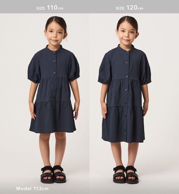UNITED ARROWS green label relaxing「チェック ワンピース / キッズ 100cm-130cm」|ワンピース|