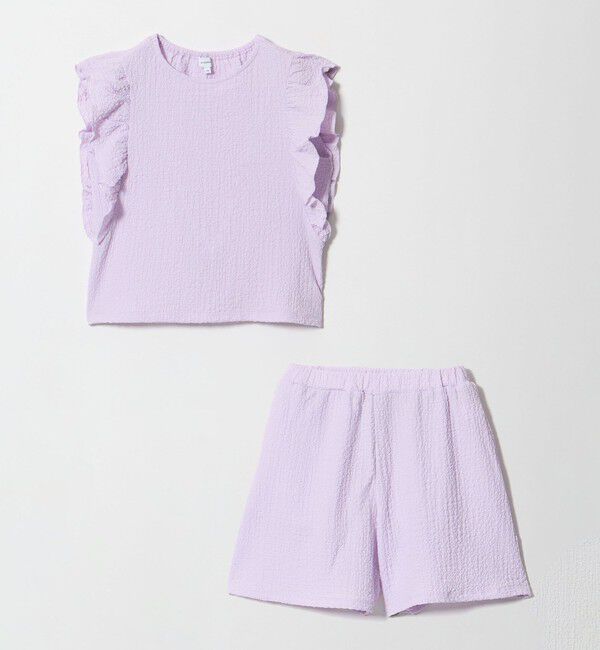 UNITED ARROWS green label relaxing「プクプクフリル セットアップ / キッズ 140cm-160cm」|ワンピース|LILAC