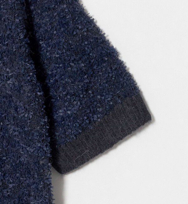 UNITED ARROWS green label relaxing「リボンヤーン ハーフスリーブ ニット プルオーバー」|ニット・セーター|