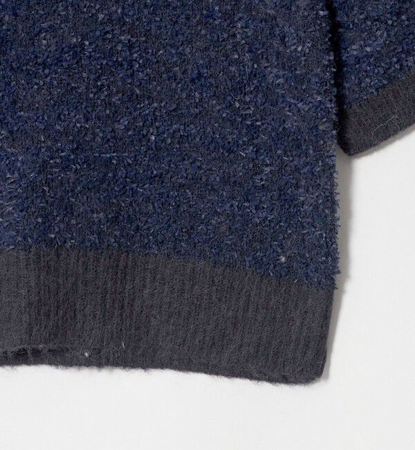 UNITED ARROWS green label relaxing「リボンヤーン ハーフスリーブ ニット プルオーバー」|ニット・セーター|