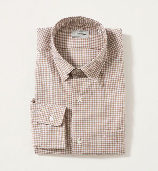 UNITED ARROWS green label relaxing「エブリット コットンオックス ギンガムチェック スナップ ボタンダウン シャツ -イージーアイロン-」|シャツ・ブラウス|MD.BROWN