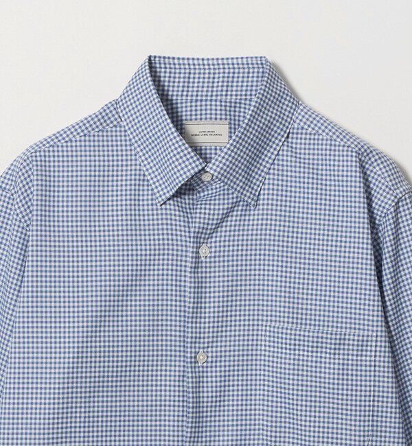 UNITED ARROWS green label relaxing「エブリット コットンオックス ギンガムチェック スナップ ボタンダウン シャツ -イージーアイロン-」|シャツ・ブラウス|