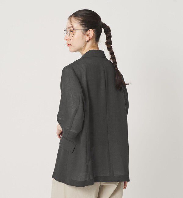 BEAUTY&YOUTH UNITED ARROWS「ポリエステル メッシュ ハーフスリーブ ジャケット ウォッシャブル」|テーラードジャケット|