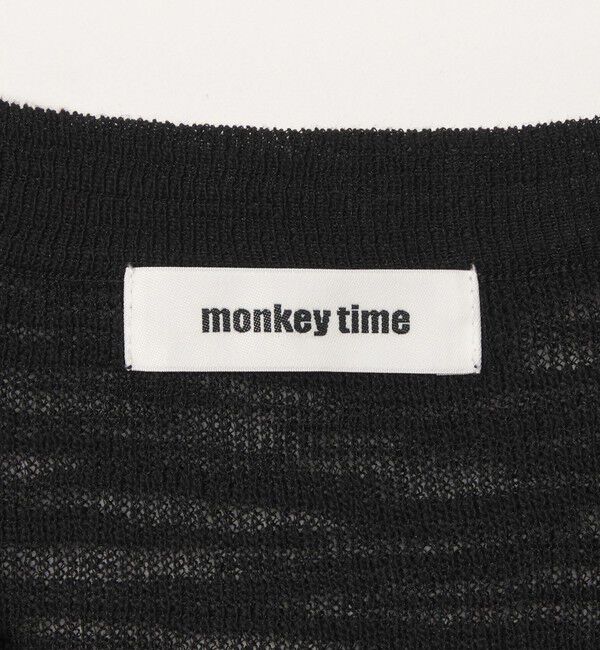 MONKEY TIME「スラブ クルーネック スキッパー ベスト」|ニット・セーター|