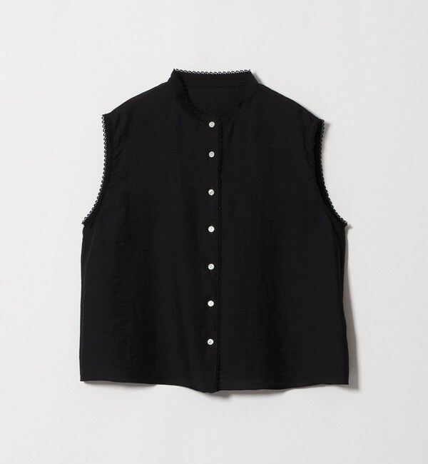 STEVEN ALAN「＜Steven Alan＞レース ノースリーブ ブラウス」|チュニック|BLACK