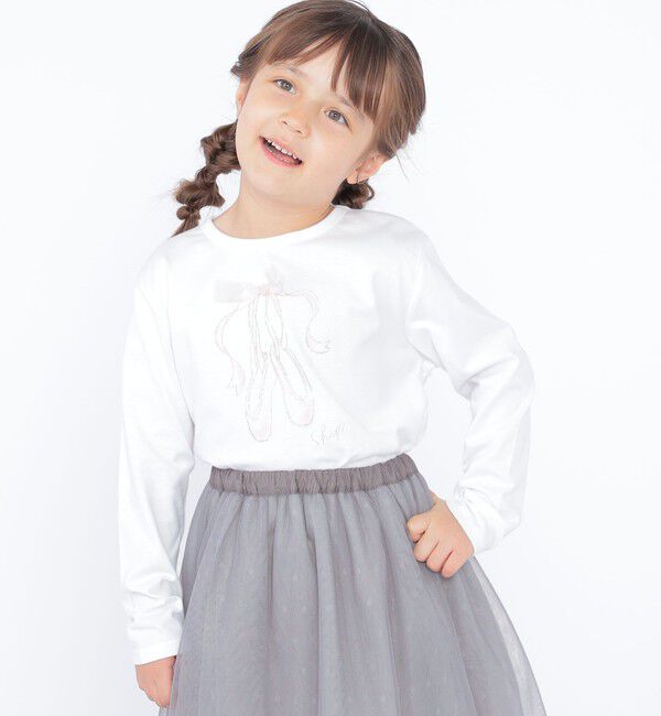 SHIPS KIDS「SHIPS KIDS:100～130cm / バレエ 長袖 TEE」|Tシャツ・カットソー|