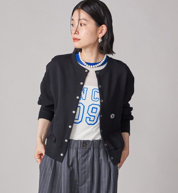 SHIPS for women「SHIPS NINE CASE:〈洗濯機可能〉裏毛 カーディガン」|カーディガン|