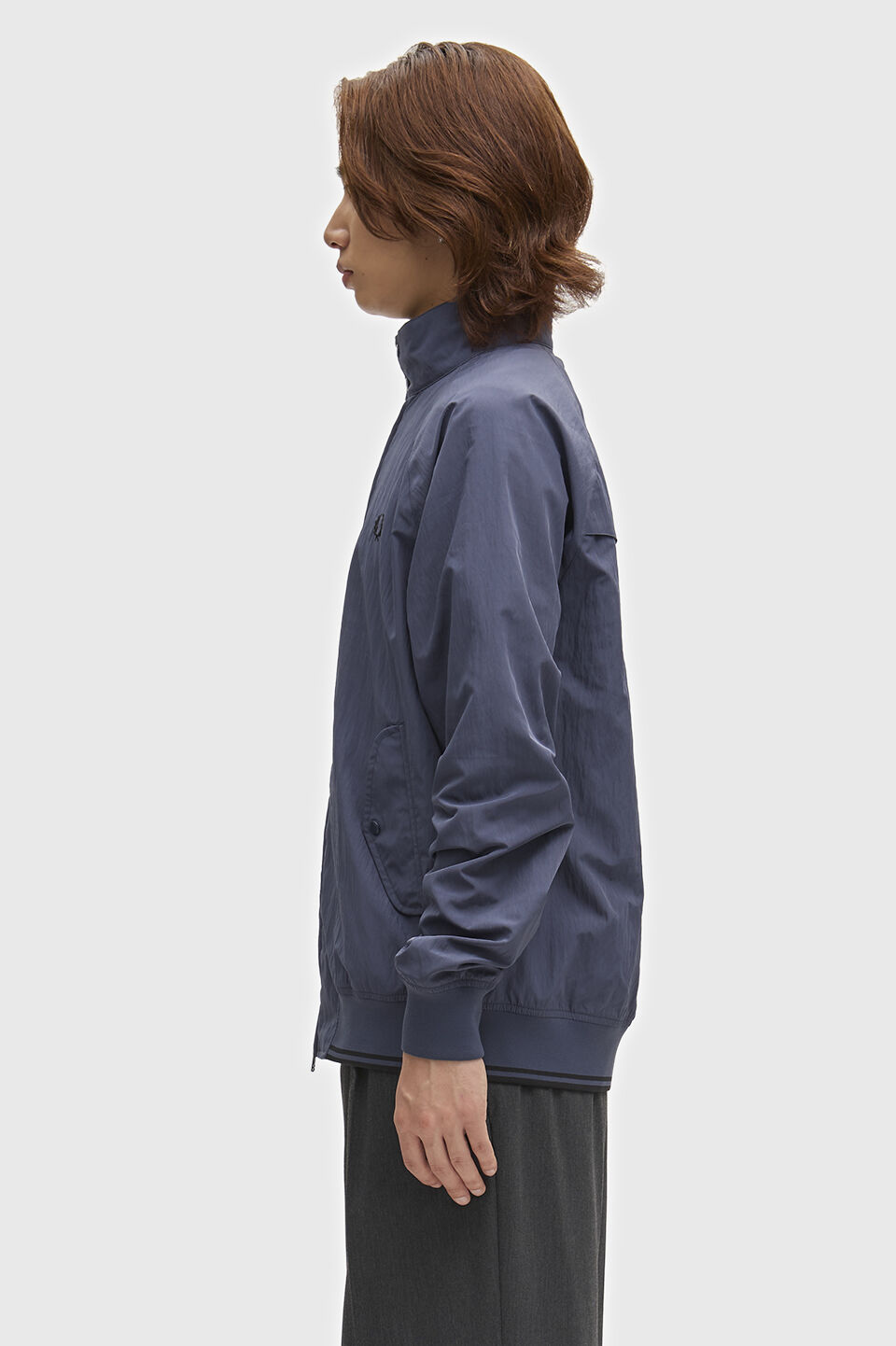 FRED PERRY 「FRED PERRY／Crinkle Nylon Harrington Jacket／クリンクルナイロンハリントンジャケット」|ブルゾン・スタジャン|