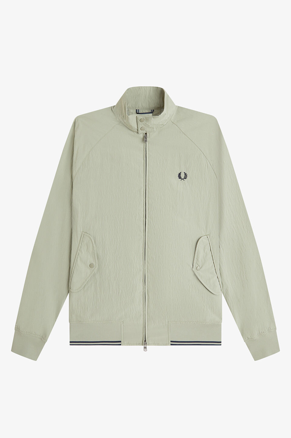 FRED PERRY 「FRED PERRY／Crinkle Nylon Harrington Jacket／クリンクルナイロンハリントンジャケット」|ブルゾン・スタジャン|