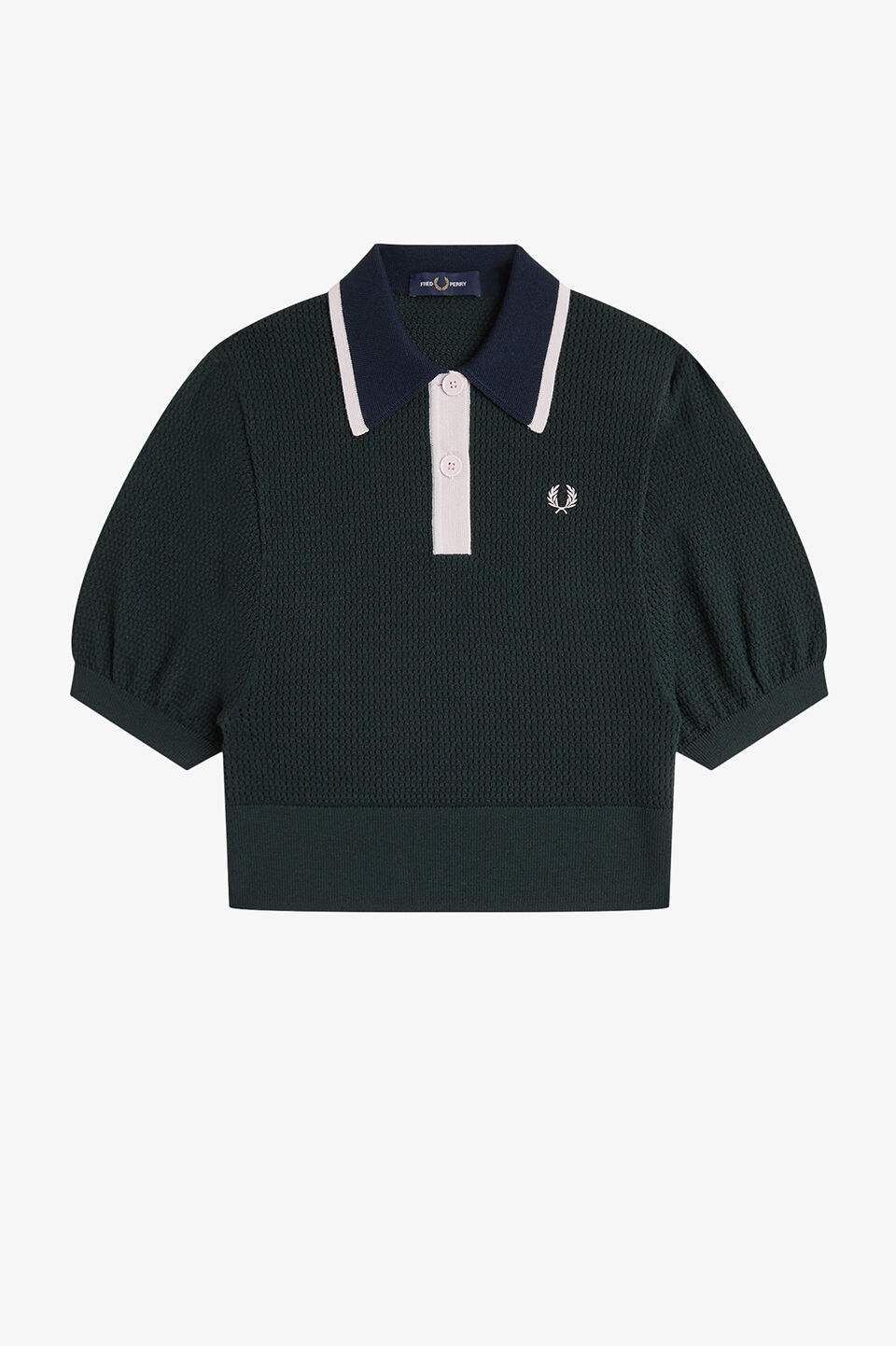 FRED PERRY 「FRED PERRY／Colour Block Pointelle Knitted Shirt／カラーブロックポインテルニットポロシャツ」|ポロシャツ|