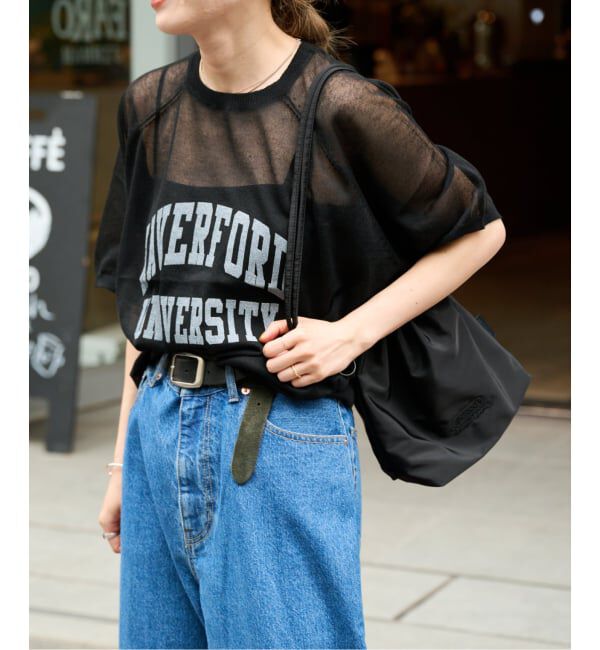 OUTDOOR PRODUCTS Usual Things「シアーニットプリントTEE」|Tシャツ・カットソー|