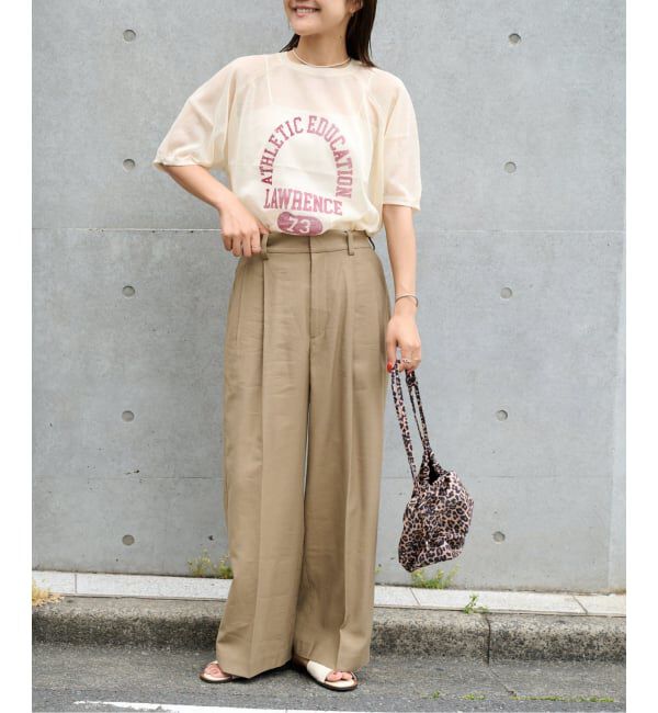 OUTDOOR PRODUCTS Usual Things「シアーニットプリントTEE」|Tシャツ・カットソー|