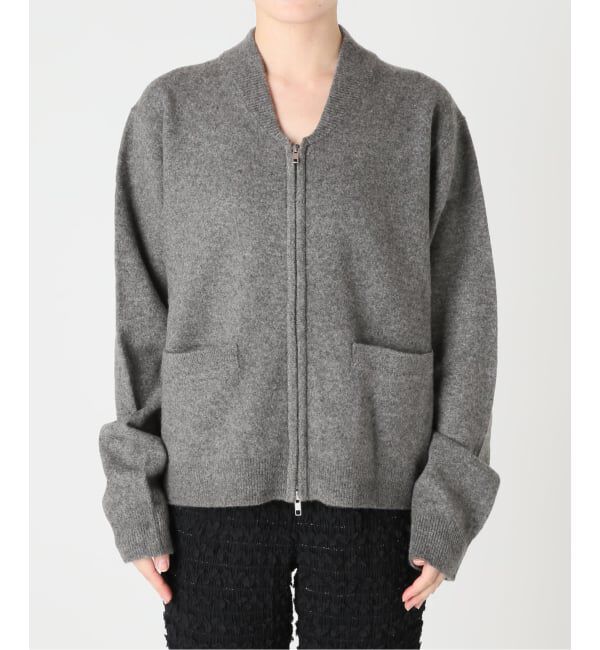  「《予約》ZIP UP KNIT BLOUSON：カーディガン」|ニット・セーター|