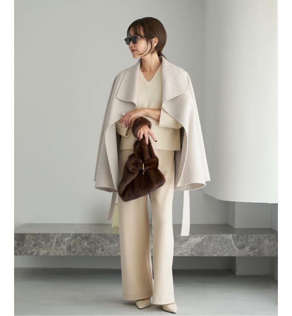 Plage「《WEB限定追加予約》HAMILTON DRAPE HALF コート」|その他|