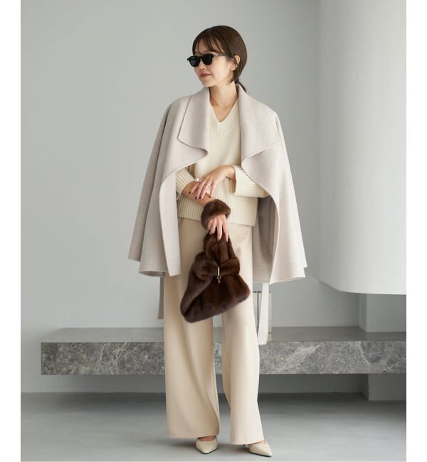 Plage「《WEB限定追加予約》HAMILTON DRAPE HALF コート」|その他|