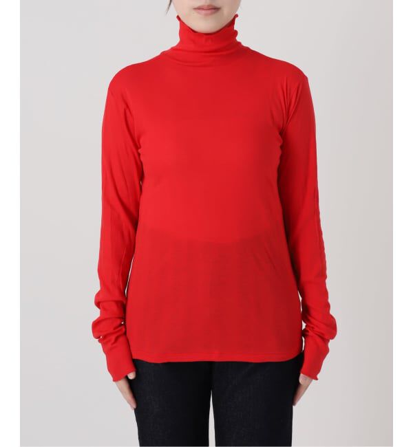 SLOBE IENA「《予約》miller/ミラー SLOBE別注 SHEER RIB タートルネック」|Tシャツ・カットソー|