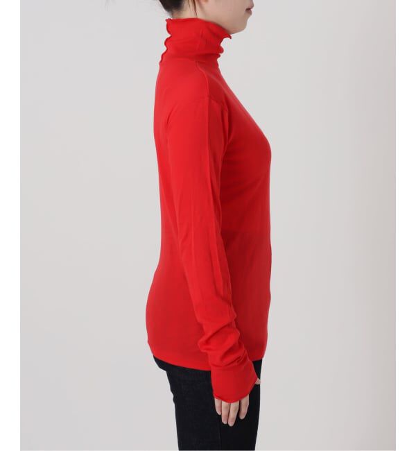 SLOBE IENA「《予約》miller/ミラー SLOBE別注 SHEER RIB タートルネック」|Tシャツ・カットソー|