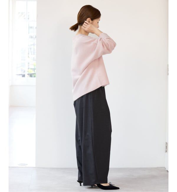 IENA「《予約》ファーニットワイドシルエットカーディガン」|カーディガン|