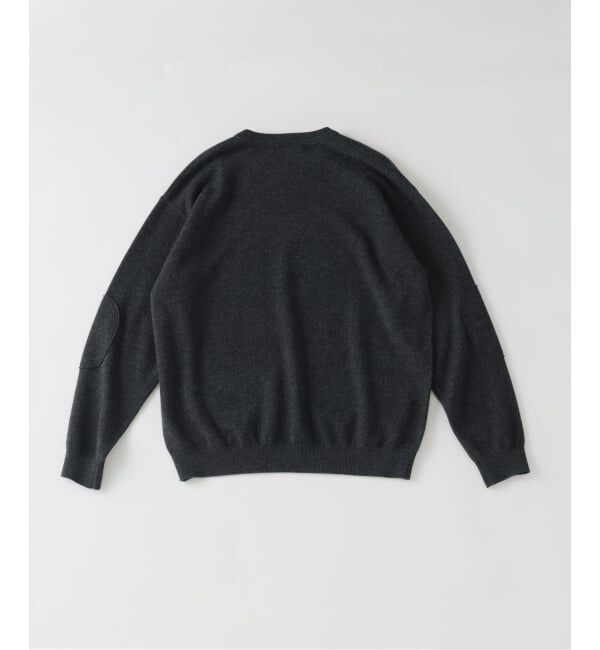 EDIFICE「《予約》《EDIFICE by PIPPIOLINO》エルボー パッチ クルーネック ニット」|ニット・セーター|