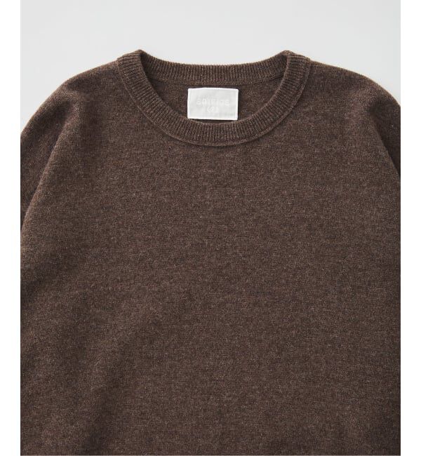 EDIFICE「《予約》《EDIFICE by PIPPIOLINO》エルボー パッチ クルーネック ニット」|ニット・セーター|