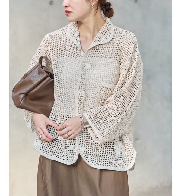 JOURNAL STANDARD「別注【ARMY TWILL/アーミーツイル】Cotton Mesh Shirt」|カーディガン|