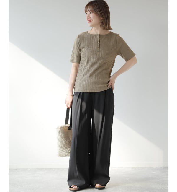 JOURNAL STANDARD relume「ヘンリーネックランダムリブTシャツ」|Tシャツ・カットソー|