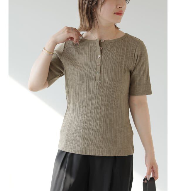 JOURNAL STANDARD relume「ヘンリーネックランダムリブTシャツ」|Tシャツ・カットソー|