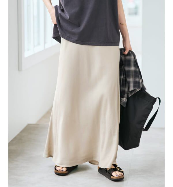 Spick and Span「ウォッシャブルキュプラ マキシスカート」|スカート|
