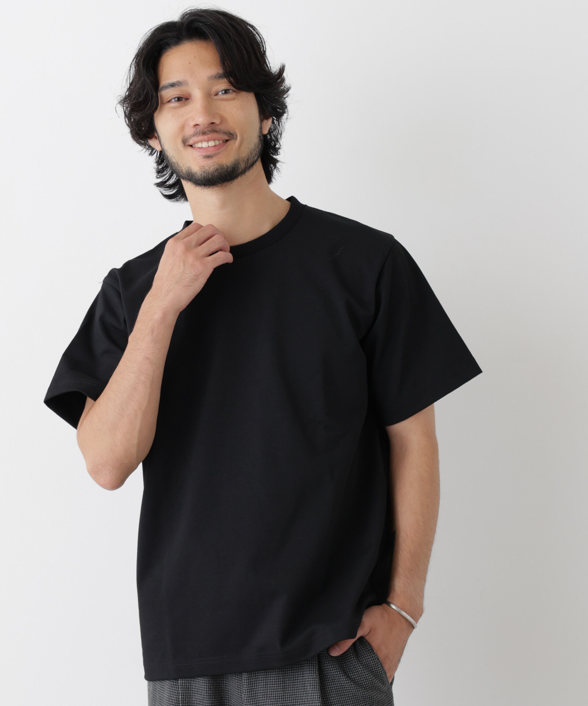 NANO universe「phiten/ファイテン コットンタッチドライTシャツ半袖」|Tシャツ・カットソー|