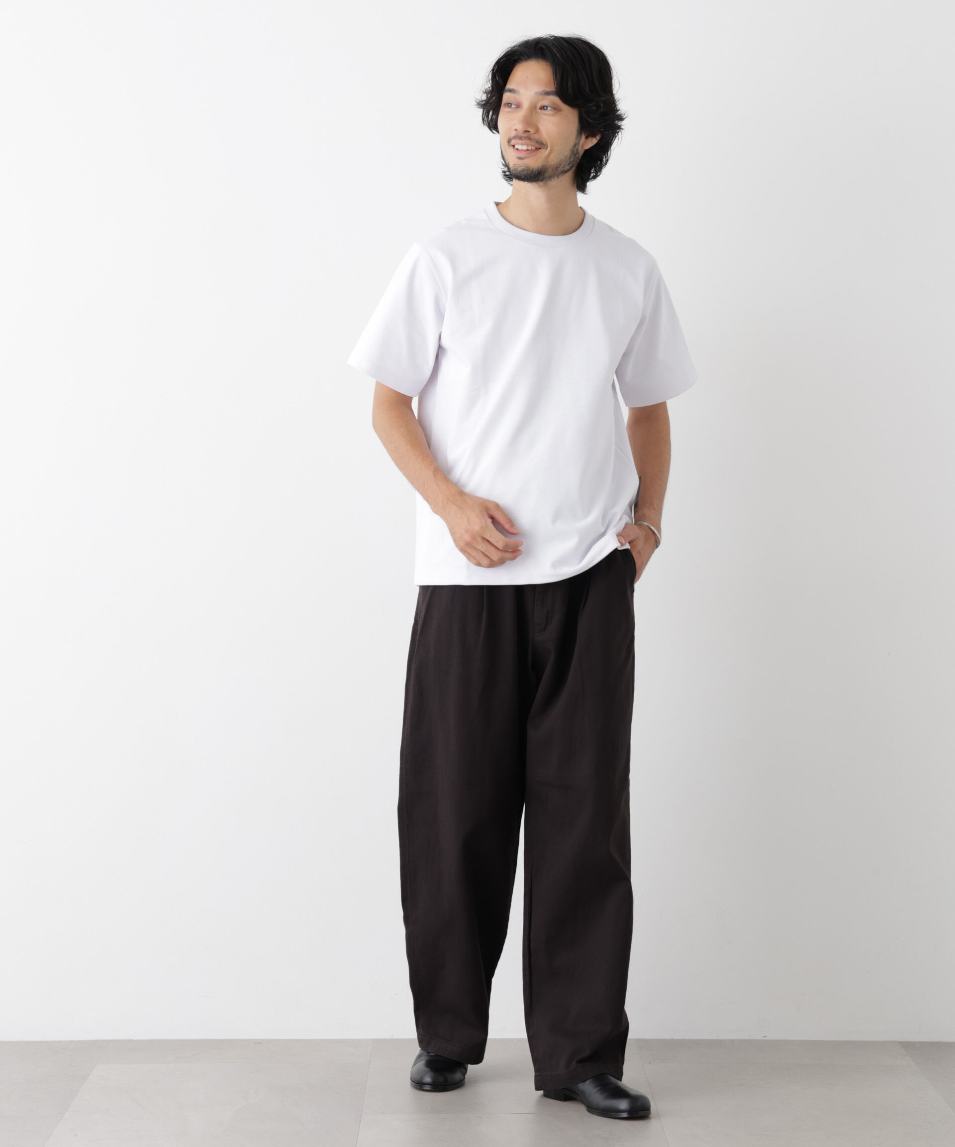 NANO universe「phiten/ファイテン コットンタッチドライTシャツ半袖」|Tシャツ・カットソー|