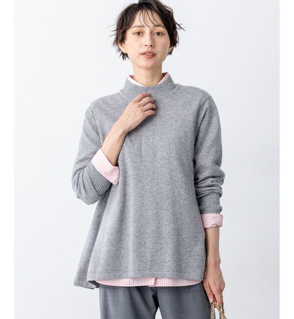 23区「【洗える】ピュアカシミヤ フレア ニット」|ニット・セーター|ﾗｲﾄｸﾞﾚ