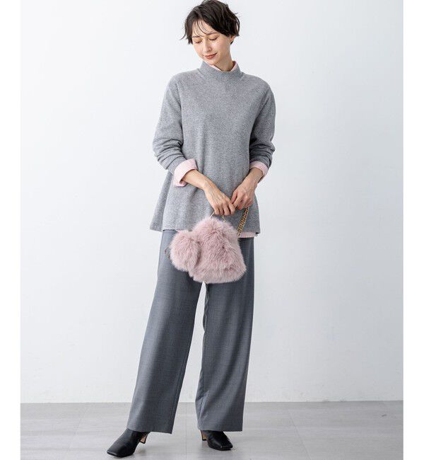 23区「【洗える】ピュアカシミヤ フレア ニット」|ニット・セーター|