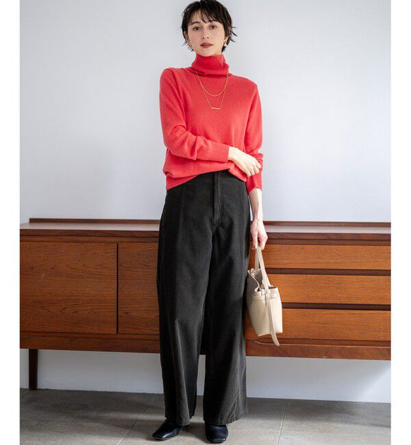 23区「【洗える】ピュアカシミヤ フレア ニット」|ニット・セーター|