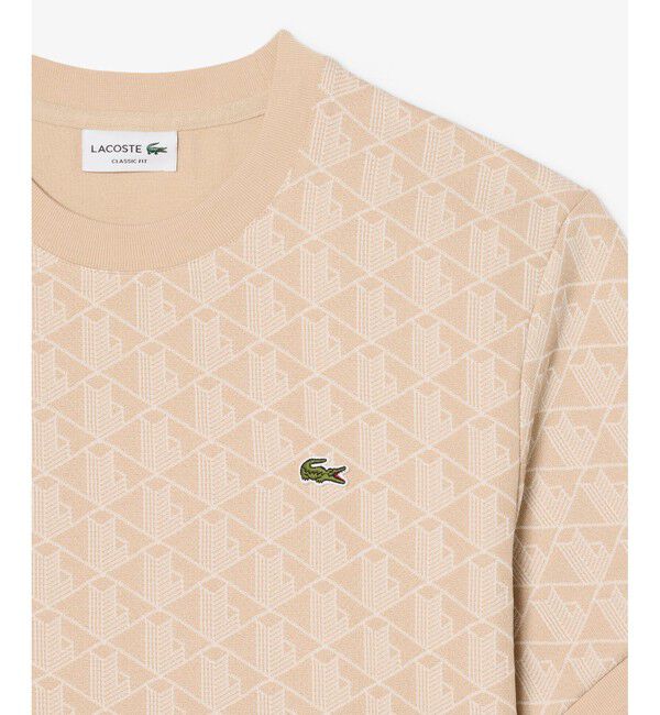 LACOSTE「モノグラムジャカードTシャツ」|Tシャツ・カットソー|