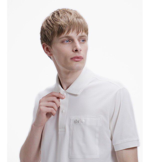 LACOSTE「メッシュポケットワントーンポロシャツ」|ポロシャツ|