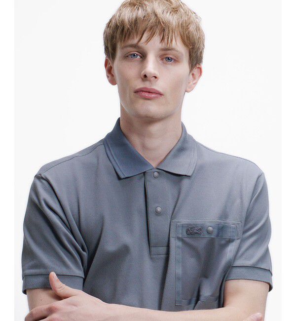 LACOSTE「メッシュポケットワントーンポロシャツ」|ポロシャツ|