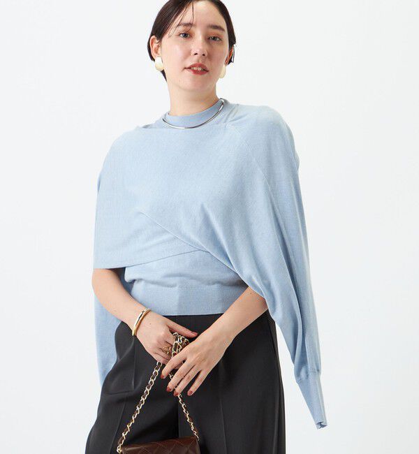 NOLLEY'S sophi「ノースリーブハイネック＋ポンチョセット」|ニット・セーター|